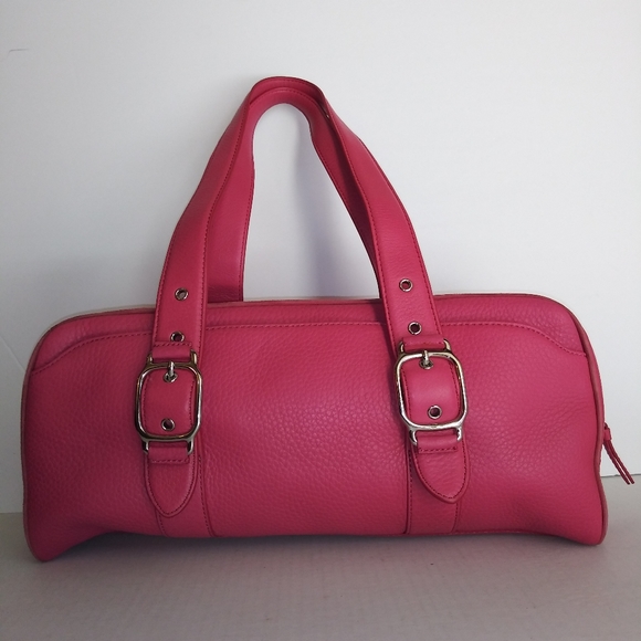 Cole Haan Handbags - Cole Haan Large Pebbled Super Pink Leather…